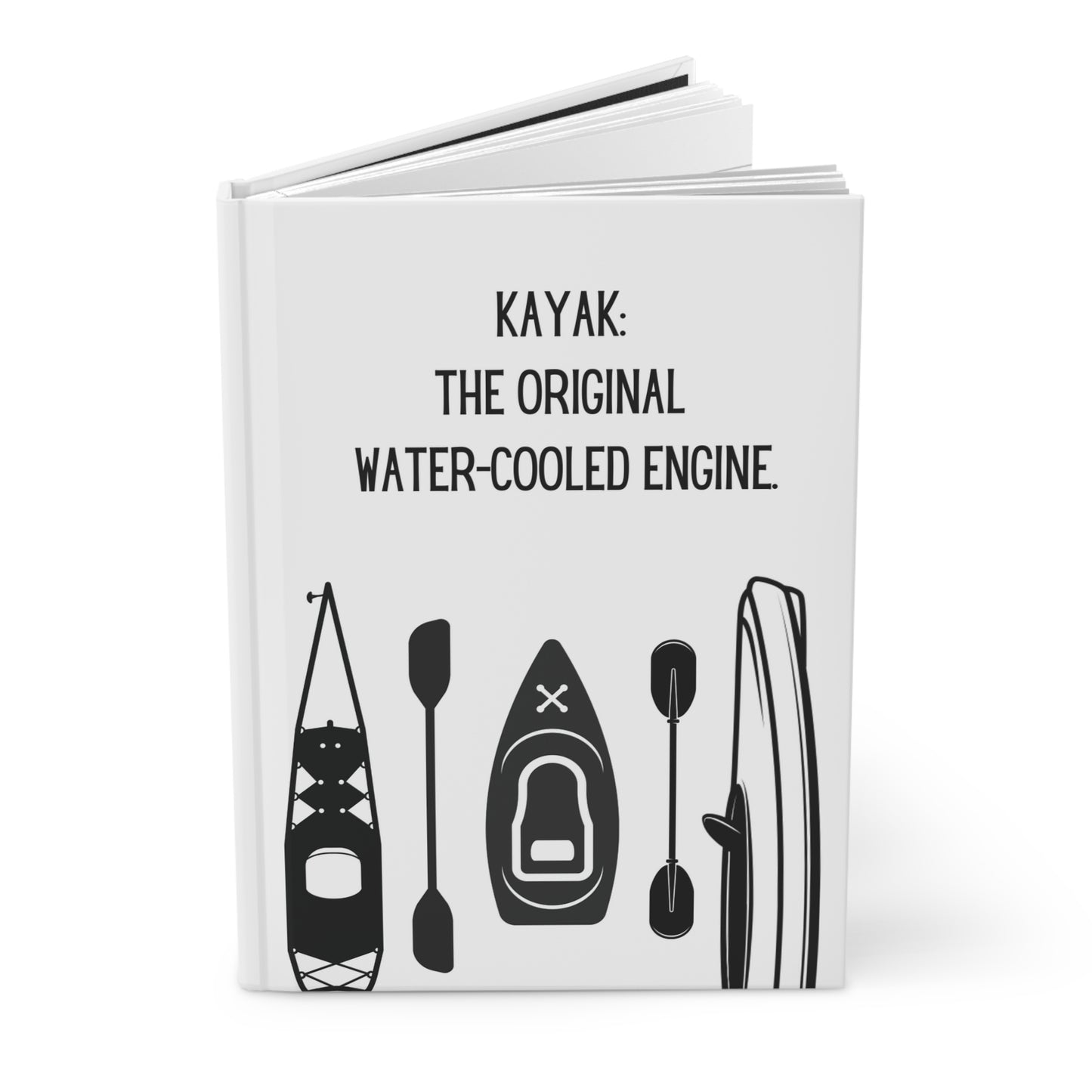 Kayak Hardcover Lined Journal - Kayak: The original water-cooled engine