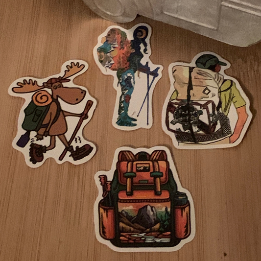 Camping Sticker Set 1 -  Backpack Camping