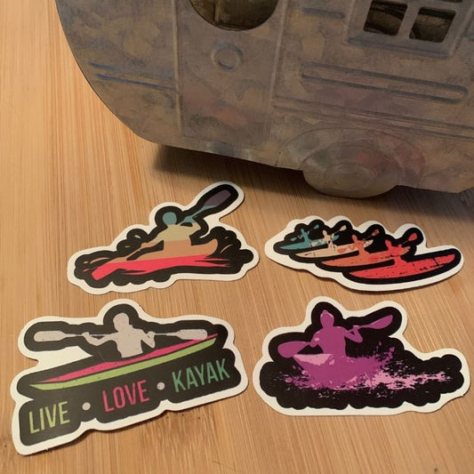 Kayaking Sticker Set 8 - Love Kayak