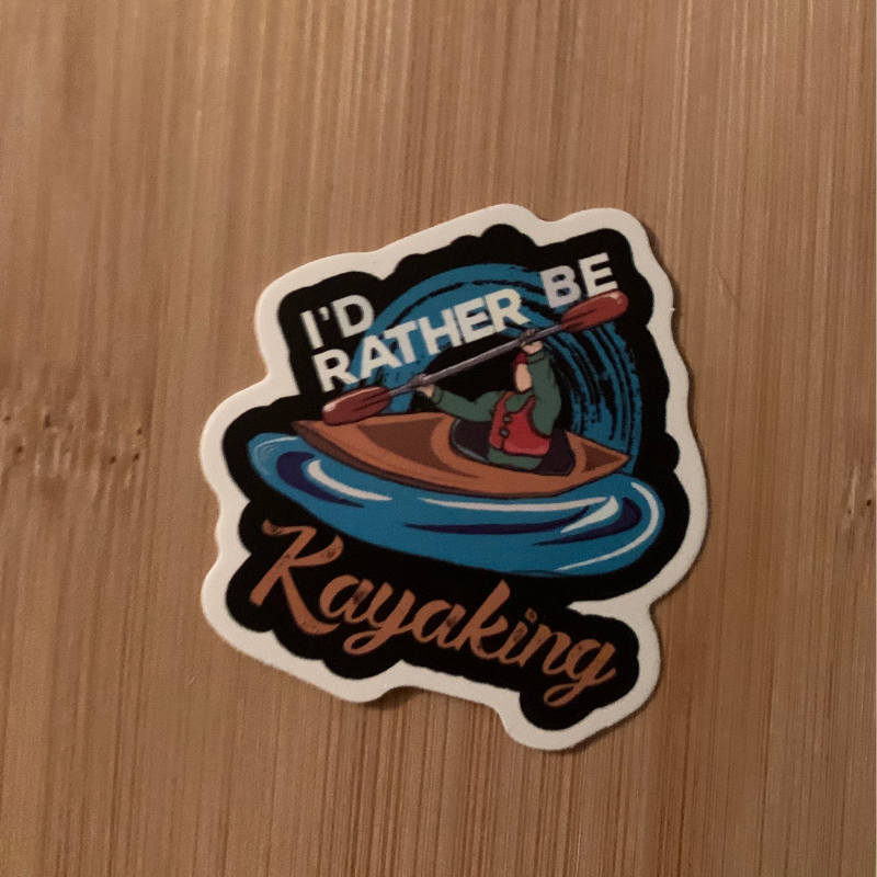 Kayaking Sticker Set 10 -  I'd Rather be Kayaking