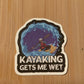 Kayaking Sticker Set 4 - Gets Me Wet