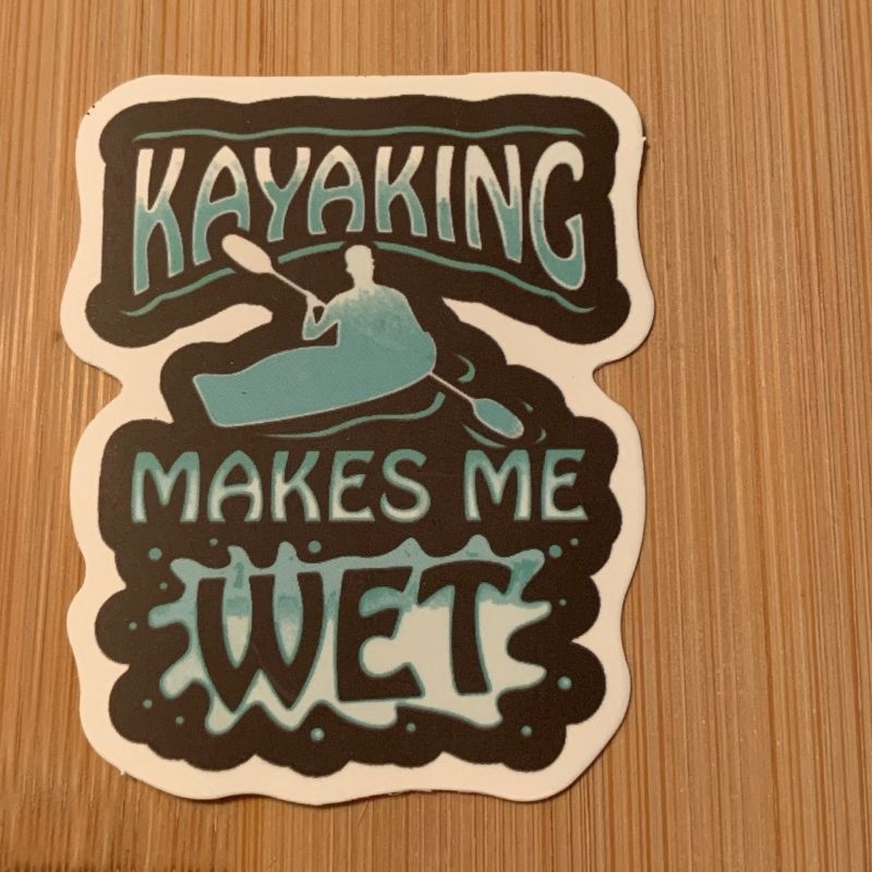 Kayaking Sticker Set 4 - Gets Me Wet