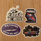 Kayaking Sticker Set 5 - Kayak Mode