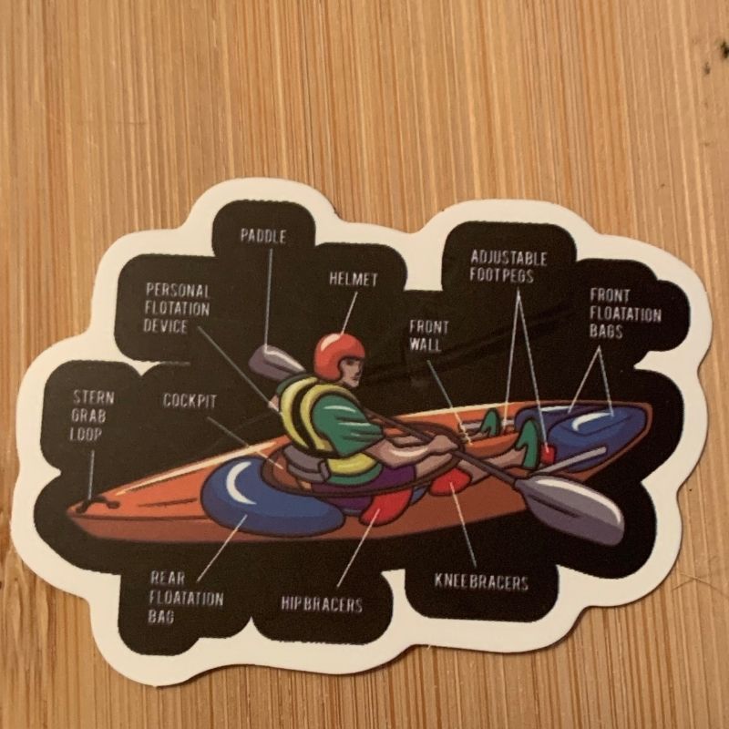 Kayaking Sticker Set 5 - Kayak Mode