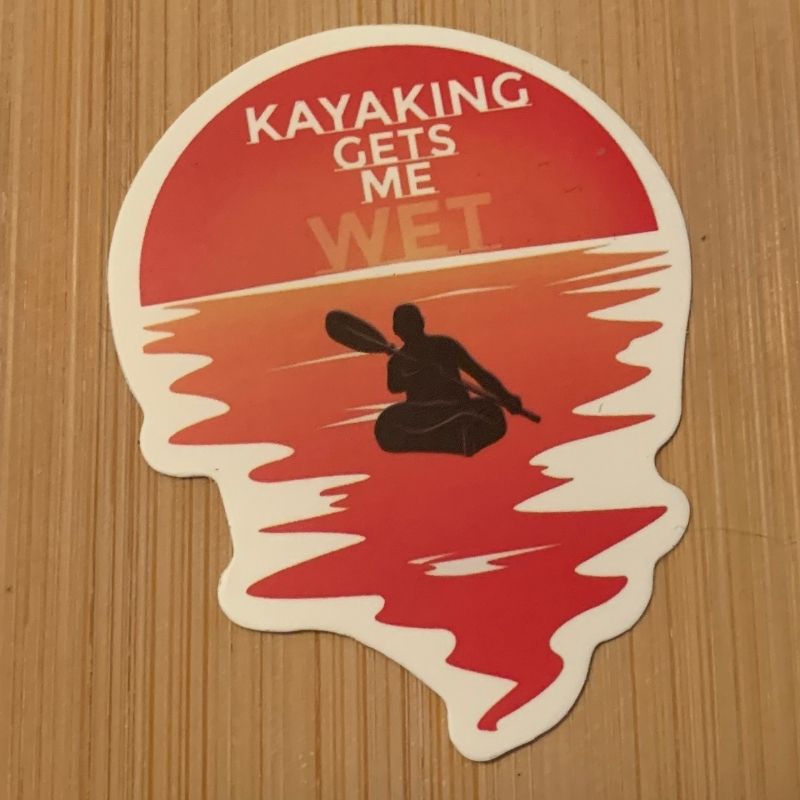 Kayaking Sticker Set 4 - Gets Me Wet