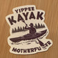 Kayaking Sticker Set 6 - Black and White